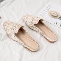Slippers Spring Net Celebrity Sandals And Fashion Small Fragrance Wind Flat-bottomed Half-slippers Female Summer Wear Ins Tide