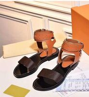 Designer Branded Women Print Leather Nomad Sandal Ankle Wrap...