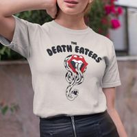 T-shirt da donna The Death Eagers Camicia Magic Movie HP ispirato Tee Slytherine Malfoy Hogwarts School School Wizarding World Shirts Gothic Tops Gothic