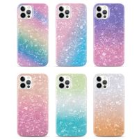 Cell Phone Case Color Gradient Pattern Pattern Anti-Fall Soft для iPhone 8 / 7plus 13 xr 12pro max