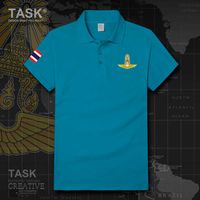 Hava Kuvvetleri Tayland Tayland Tha Erkek Giysi Kısa Kollu Polo Gömlek Erkek Rahat Yaz Konfor Gevşek Tops Spor Formaları Moda H0913