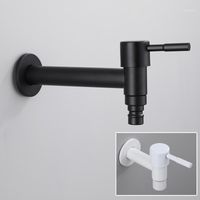 Bathroom Sink Faucets Wall Mounted 304 Stainless Steel Washing Machine Faucet Tap Mop Pool Garden Outdoor Single Cold Water