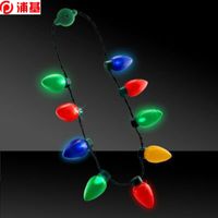 9LED 13 LED leuchten Weihnachtsbirne Halskette Glühende Partei Gefälligkeiten für Erwachsene oder Kinder Urlaub Party Dekoration