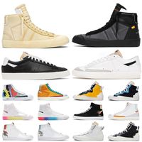 Casual Ayakkabılar Blazer Mid 77 Erkek Kadın Vintage Tüm Yadigarları Eve Siyah Beyaz Mutil Renk Mısır Donanma Mavi Gri Indigo Termal Pembe Betrue Erkek Eğitmenler Platformu Sneakers
