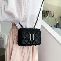 Quilted PU couro crossbody bolsas para mulheres 2021 mini ombro mensageiro bolsa de moda bolsas e bolsas