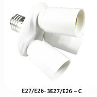 E27 Socket to 3 E27 Adapter Bulb Lamp Holder Converters E27 Base Socket Splitter LED Light Holder Smart Lighting Accessories