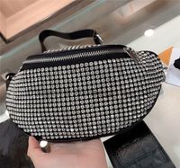 أكياس الصدر مصغرة 2021 جديد مصممي المصممين الأزياء الساطع حجر الراين الأفاق الخصر حقيبة المرأة حقائب الكتف حقائب اليد أعلى جودة أزياء