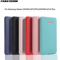 Candy Color TPU Telefoon Cover Zachte Siliconen Matte Cases voor Samsung Galaxy C5 C5PRO C7 C7PRO C9 C9PRO C10 PLUS Hoesje