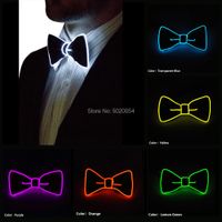 Costume Accessories Wedding Costume LED Flashing Light Up Bowtie Necktie Mens Boys Party Bow Tie Novelty Fashion Bow Tie