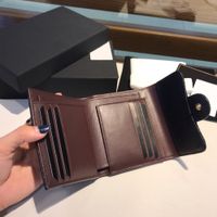 Klassisk högkvalitativ äkta läder kvinna korthållare med låda Luxurys designers plånbok kvinna purese kredit pass