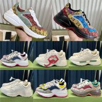 Designers Shoes Luxury Multicolor Rhyton Women Men Sneakers Trainers Vintage guccie Chaussures Ladies Casual Shoe Designer Sneaker Top Quality with box guccy