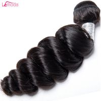 Human Hair Bulks 1 Bundles Deal Loose Deep Wave 28 30 Inch Brazilian Lemoda None Remy Weave Extensions