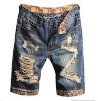 Compre al por mayor Pantalones Cortos De Jeans Rotos Para Hombre de bajo  precio \u0026 de calidad con envío gratuito | Es.DHgate