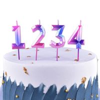 Verjaardagskaarsen 1 2 3 4 5 6 7 8 9 0 Kinderen HappyBirthday Nummer Cake Candle voor feestartikelen Decoratie LLE11411