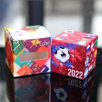 개인화 된 2022 월드컵 FIDGET 장난감 무한 큐브 축구 게임 국기 인쇄 손가락 재미 퍼즐 손 회 전자 성인 어린이 교육 선물 GQ41LXV