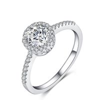 925 Sterling Prata Casamento CZ Anel de diamante Adequado para Pandora Estilo Feminino Designer Anel Anel Jóias