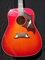 Cherry Color Acústico Guitarra Soli D Wood Senior Folk Llame Texture Solid Spruce Guitarr 41inch Freeshipping