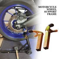 Andere Motorfiets Onderdelen 2 stks Bike Stands Wiel Ondersteuning Frame Stand Swing Arm Lift Tripod Hooks Fork U-Style Accessoires