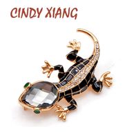 Cindy Xiang Kristall Eidechse Broschen für Frauen Nette Mode Tier Pins Sommer Stil Glänzende Schmuck Kinderzubehör Gutes Geschenk