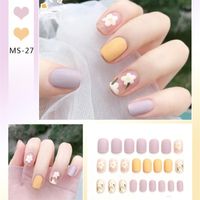 False Nails Fake Art Nail Tips Press On With Designs Set Full Cover Artificial Short Packaging Kiss Display Clear Tipsy Stick