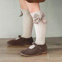 Socken Milkel 2022 Frühling Kinder Bow Socke Kamm Baumwolle Mädchen