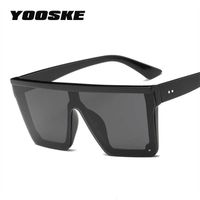 Lüks Tasarımcı Güneş Gözlüğü Yooske Boy Erkekler Vintage Marka Sürüş Güneş Gözlükleri Kadınlar Düz En Büyük Çerçeve Sunglass Retro Siyam Gözlük UV400