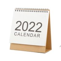 2022 جديد مكتب التقويم اللوازم المكتبية القرطاسية بسيطة غير مطبوعة سطح المكتب التقويم الإنجليزية بالجملة RRD11827