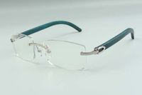 2021 Natürliche Knicke Holztempel Brille Rahmen 3524012 Luxus Designer Gläser, Größe: 36 -18-135mm