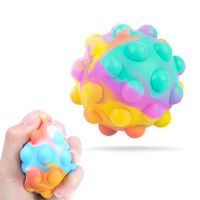 Fidget Bubble Ball Toys Decompression Silicone Vent Acupress...