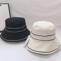 أزياء دلو قبعة قبعة للنساء الرجال قبعات البيسبول قبعة casquettes امرأة رجل الصياد الدلاء القبعات المرقعة عالية الجودة الخريف الشتاء واسعة بريم القبعات 2 ألوان