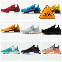 NMD Human Race running shoes Pharrell Williams yellow BBC Infinite Species R1 V2 core black carbon red triple white men women sneakers