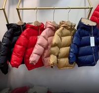 Autumn Winter Down Coat Kids Boys Girls Plaid Jacket Designer Fashion Outerwear Warm Baby Jackets Children Coats Clothes