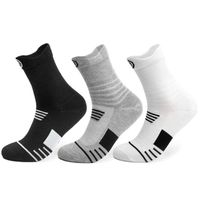 5 Pairs Men' s Sport Travel Socks Breathable Cotton Cycl...