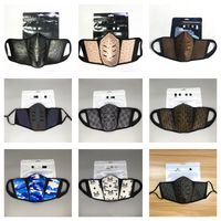 2021 Moda Diseñador Partido Máscaras Para Hombres Mujeres Polvo Reutilizable Máscara Lavable Lavable Cara de Plaid Cara de tela con caja