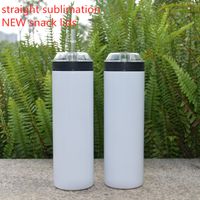 DIY Sublimation 20oz Straight Tumblers Blank Stainless Steel...