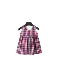 2020 NUEVOS NUEVOS BABYS Vestido para niños Niñas Niñas Princesa Vestido Stripe Kids Baby Party Boda Vestidos sin mangas Q0716
