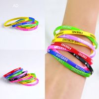 Fashion Sport Style Jelly Color Glow Wristband Bracelet 10pcs Bag Wholesale