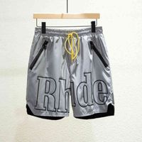 York rhude New beach path pants brand Tide limited night vision reflective shorts UC1R