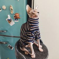 Cat Costumes Vestiti per Sphinx Abbigliamento a righe senza ghette Calda maglia maglione per animali domestici fornitore xs to xl