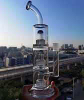 Gravità in vetro bong tamponate colonne idrauliche con tubi dell'acqua in glassa in gusto per fumare matrice perc da 14 mm bong d'acqua di 33 cm di altezza 33 cm