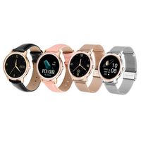 R18 Smart Watch Lady Pink Rose Gold Strap Fitness Tracker IPS Colorful Screen Wristwatch 24H Heart Rate Monitor Sports Smartwatch 205n