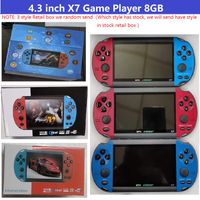 4.3 Inch Screen X7 Game Player MP5 Player Video Games 8GB GBA NES SFCFC SMD Game Console Support TV Output Music Play For Adults Children