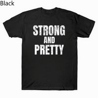 Men's T-Shirts Strong And Pretty Funny Strongman Gym Workout Vintage T Shirt Shirts Tee Fa001