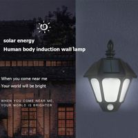 Solar Lamps Outdoor Wall Lamp Smart Sensor Lighting Control Waterproof High Temperature Resistant Villa Garden Decoration Courtya
