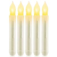 Best Led 12 Pcs Flameless Taper Candles,Battery Operated Fake Taper Candles,Flickering Window Candle Lights H0909