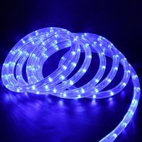 Stroken 360 Neon Strip AC110V 220 V Ronde Tube Outdoor Waterdicht IP67 Flexibel Licht met EU-plug Blauw / Rood / Groen / Geel / RGB