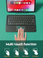 مع TouchPad Teclado Bluetooth-Compatible for iPad Pro 11 12.9 2021 10.2 7th Air 3 4 لوحة المفاتيح