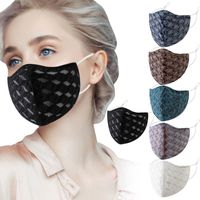 Other Event & Party Supplies 2022 Sexy Lace Face Mask Reusable Fashion Costume Jewelry For Women Glitter Mouth Masquerade Nightclub