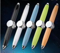 Multifunctional Decompression Fingertip Gyro LED Light Ballpoint Pen