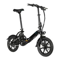 Fiido D3 Pro E-Bike 14-дюймовый складной электрический велосипед 250W 36V 7.5 AH Аккумуляторные велосипеды Mini Commute Bike Inclusive VAT Открытые велосипеды